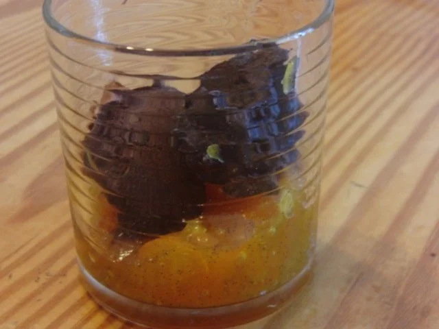 Chili-Schokoladen-Sorbet mit Kumquat - Rezept