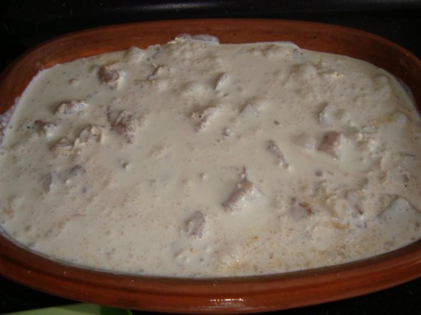 Zwiebel Sahne Hähnchen aus dem Römertopf - einfach - von Linus1963