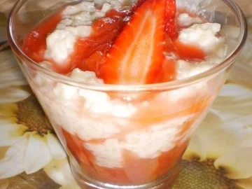 Rezept: Kokos-Risotto mit Kompott Kokos-Risotto mit Kompott - Rezept