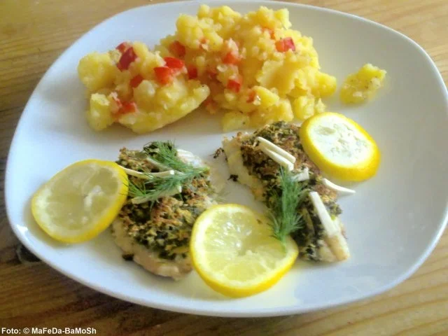 Kabeljaufilet mit Meerrettich-Kruste - Rezept