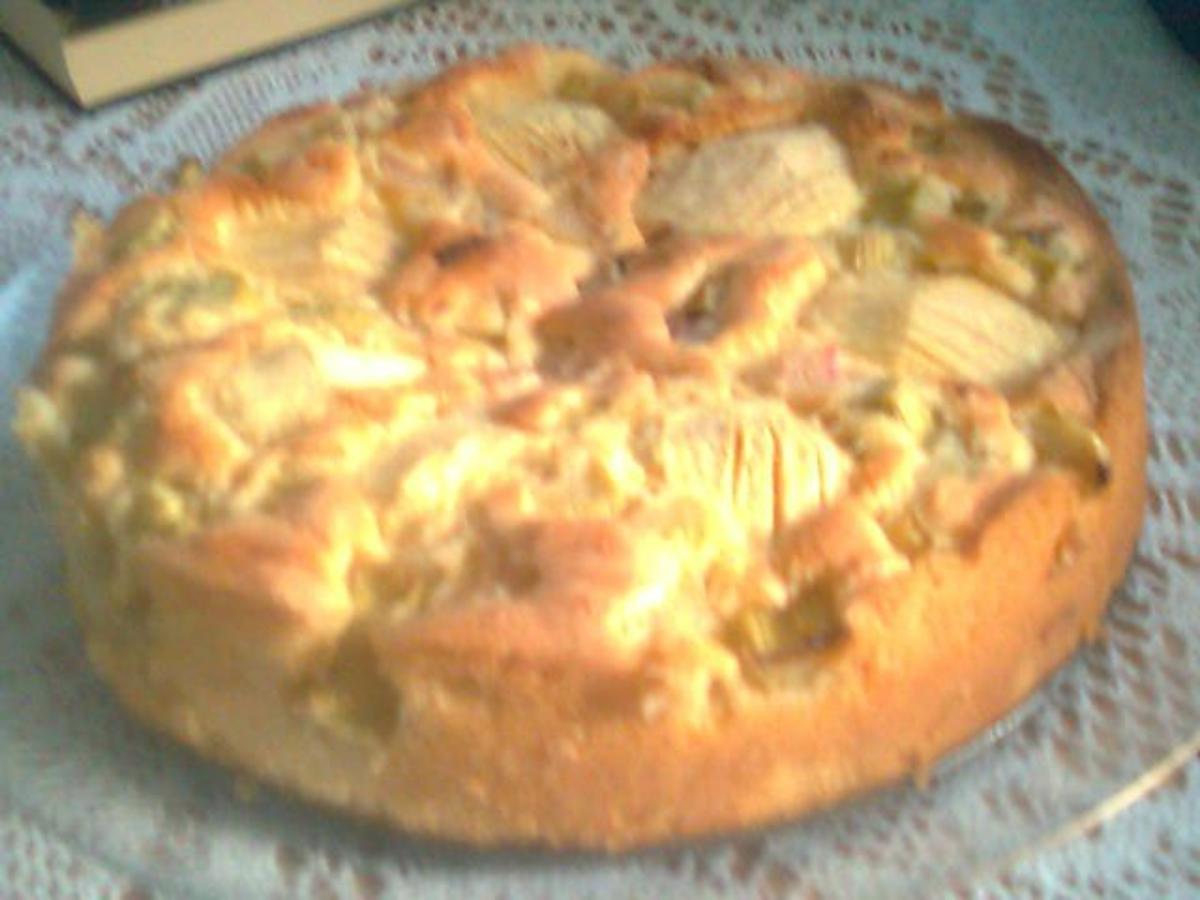 Rhabarber-Apfel-Kuchen - Rezept