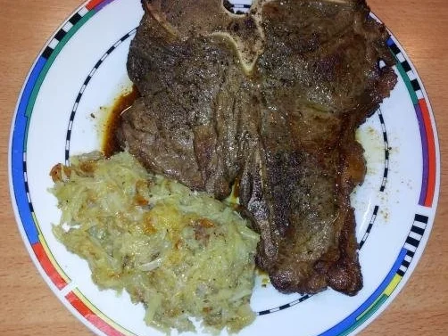 T-Bone Steak mit Röstlisticks - Rezept