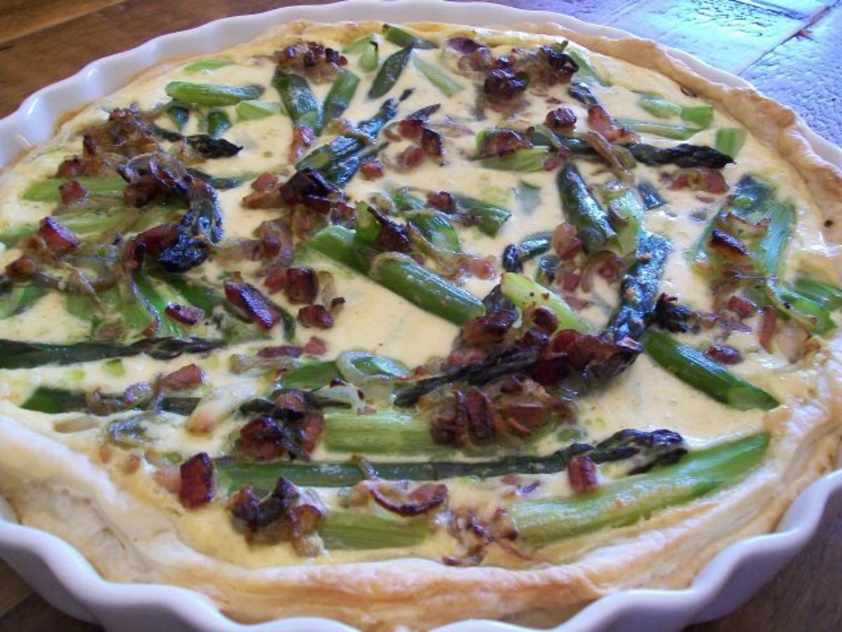 Quiche von grünem Spargel - Rezept mit Bild - kochbar.de