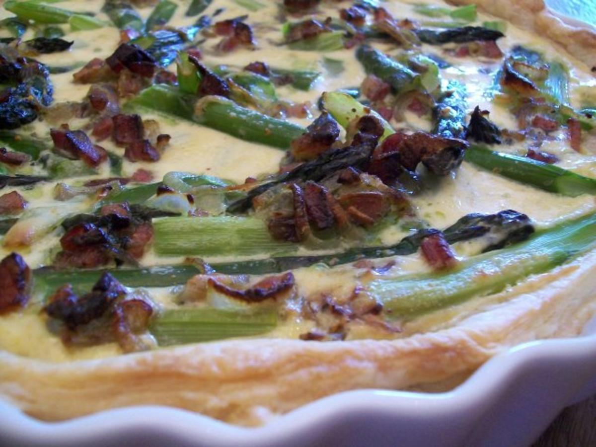 Quiche von grünem Spargel - Rezept mit Bild - kochbar.de