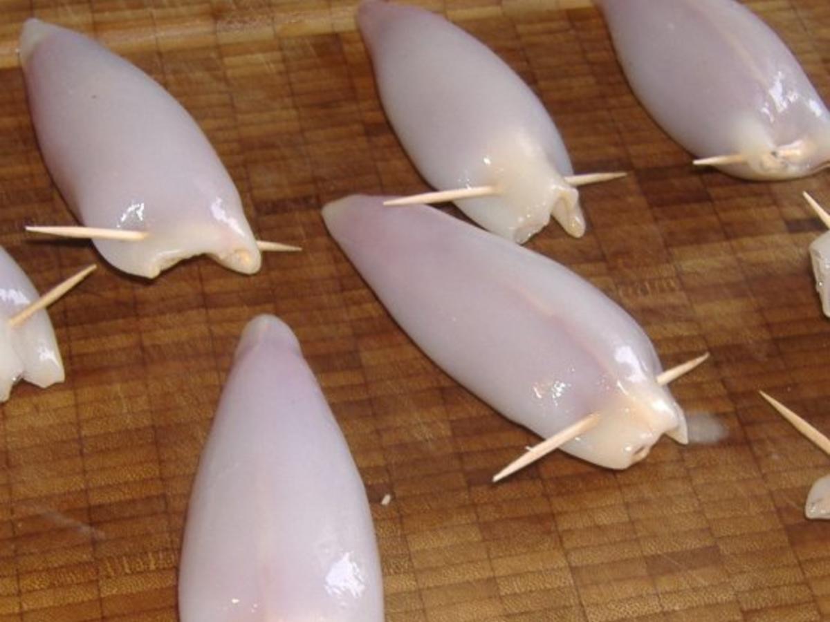 Tintenfisch mit Paprika Käse Füllung - einfach - von golfvornholz