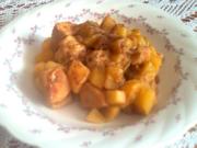 Rhabarber-Kartoffel-Ragou mit Hähnchenbrustfilet - Rezept