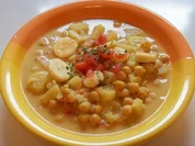 Scharfer Kichererbseneintopf mit Ananas und Bananen - Rezept
