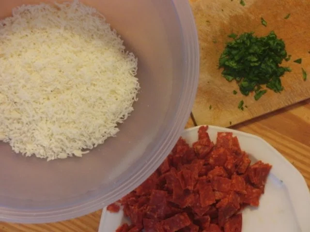 Chorizo-Pasta mit Eiersahne - Rezept - Bild Nr. 2