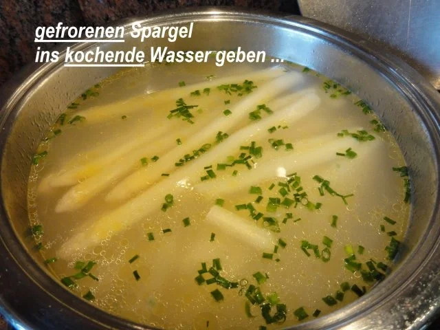 Gemüse:   SPARGEL mit Kräuterbutter und Schinkenröllchen - Rezept - Bild Nr. 6