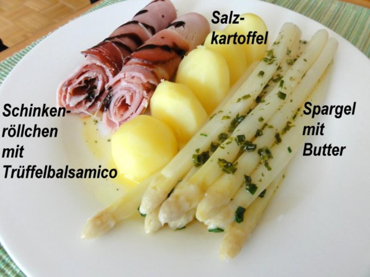 Gemüse: SPARGEL mit Kräuterbutter und Schinkenröllchen - Rezept ...