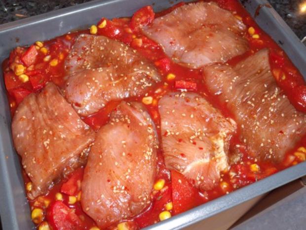 Putenschnitzel aus dem Ofen