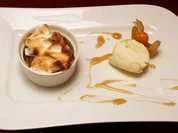 Lauwarmes Apfel-Ragout mit Baiserhaube - Rezept