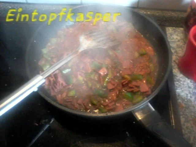 Salami - Champignons - Pizzabaguettebrötchen a`la Jörg - Rezept - Bild Nr. 2