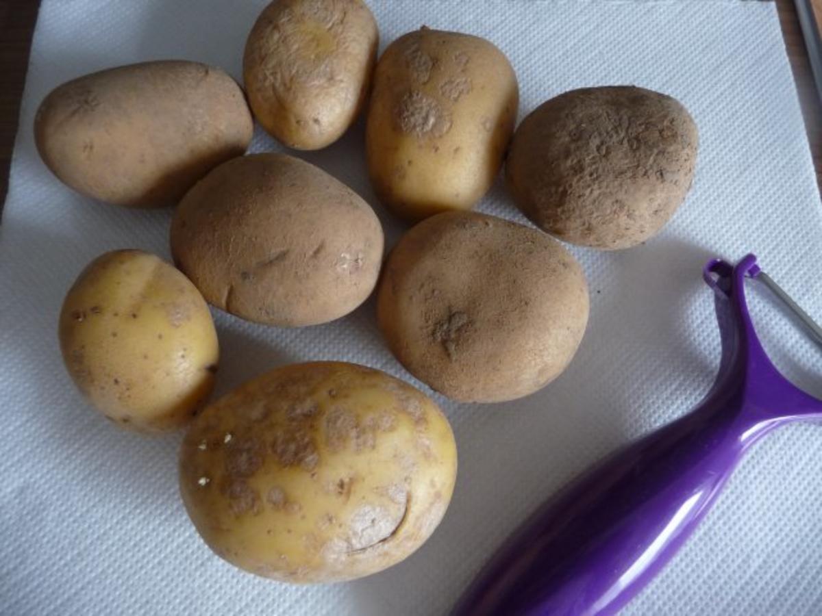 Resteverwertung : ... vom Veggi-Braten dazu bunten Kartoffelbrei - Rezept - Bild Nr. 2