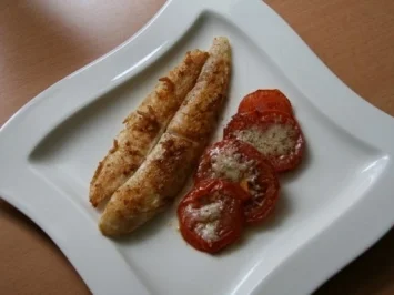 Rezept: Pangasius Filet mit Parmesan Tomaten Pangasius Filet mit Parmesan Tomaten - Rezept