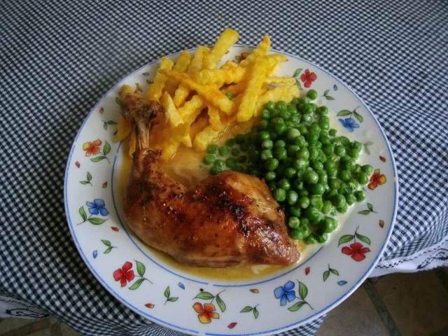 saftige -knusprige Hähnchenschenkel aus dem Backofen - Rezept