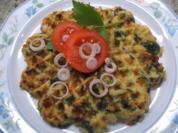 Pikantes Backen: Reiswaffeln mit Blattspinat - Rezept