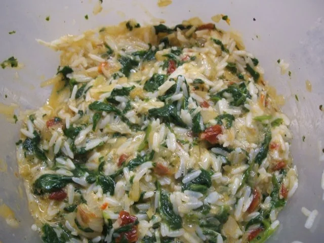 Rezept: Pikantes Backen: Reiswaffeln mit Blattspinat Bild Nr. 5 Pikantes Backen: Reiswaffeln mit Blattspinat - Rezept - Bild Nr. 5