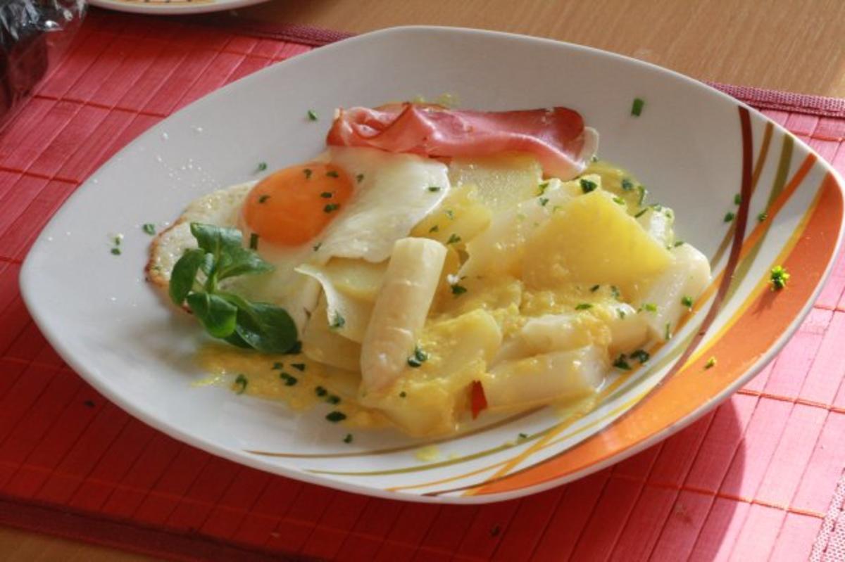 Spargel-Kartoffelsalat mit Orangenbutter - Rezept - Bild Nr. 2