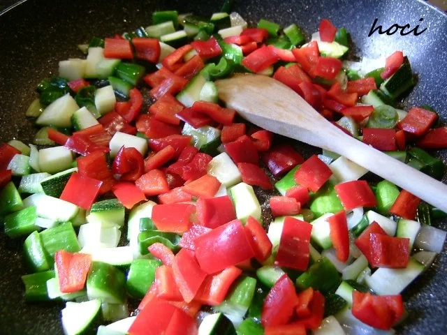 Bunte-grobe-mediterane Gemüsesauce - Rezept - Bild Nr. 4