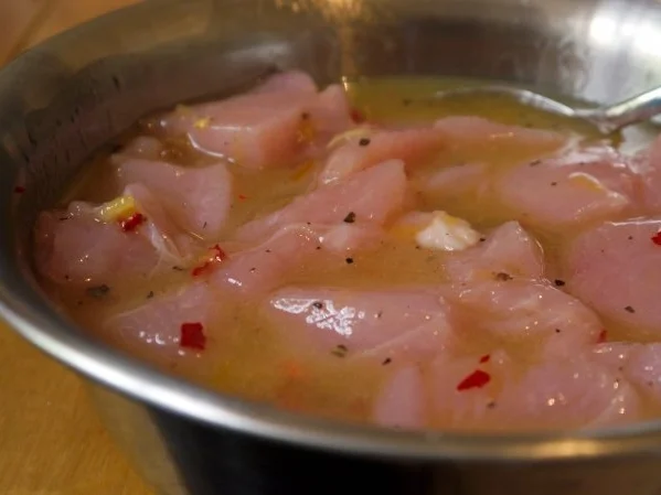 Orangen-Paprika-Huhn mit Süsskartoffelpüree - Rezept - Bild Nr. 3