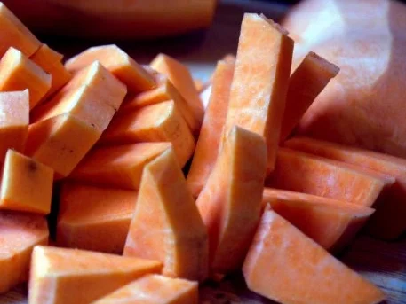 Orangen-Paprika-Huhn mit Süsskartoffelpüree - Rezept - Bild Nr. 5