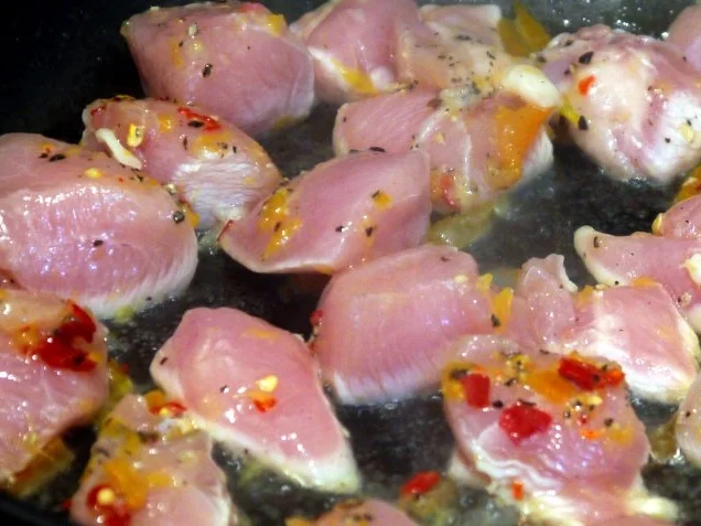 Orangen-Paprika-Huhn mit Süsskartoffelpüree - Rezept - Bild Nr. 7