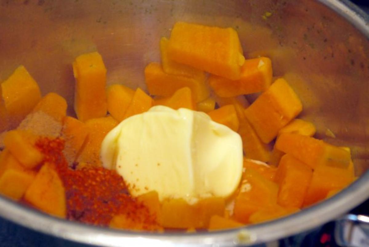 Orangen-Paprika-Huhn mit Süsskartoffelpüree - Rezept - Bild Nr. 12