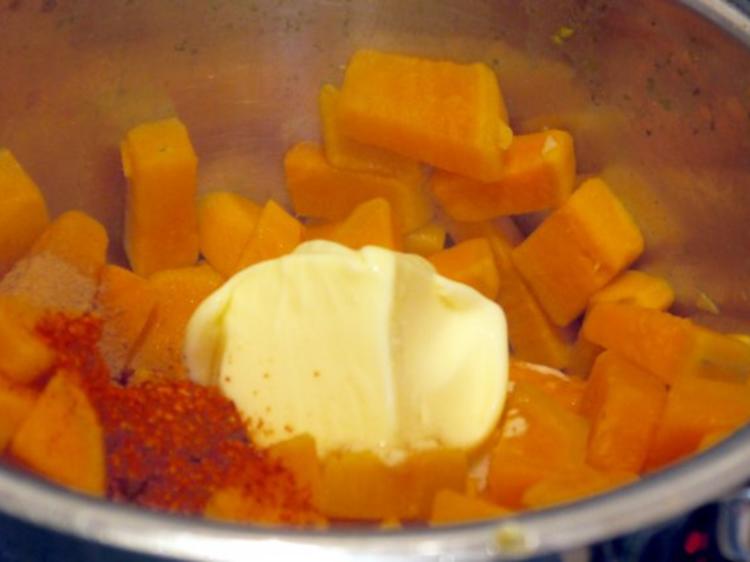Orangen-Paprika-Huhn mit Süsskartoffelpüree - Rezept - kochbar.de