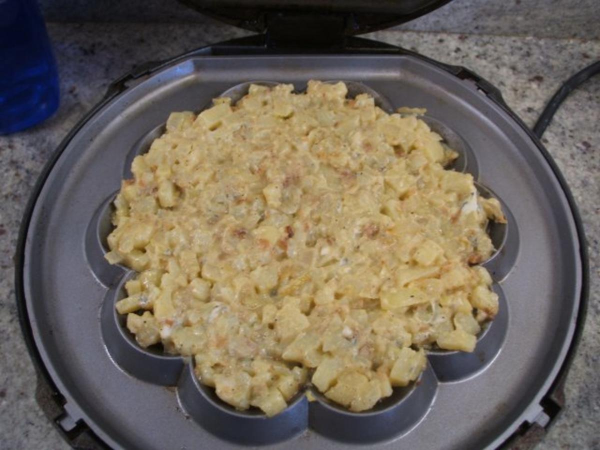 Pikantes Backen: Kartoffel-Käse-Waffeln - Rezept - Bild Nr. 5