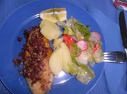 Rezept: Fischfilet mit Speckwürfel Fischfilet mit Speckwürfel - Rezept