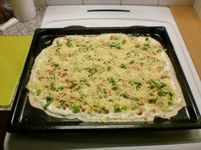 Rezept: Flammkuchen a la Patrick Flammkuchen a la Patrick - Rezept