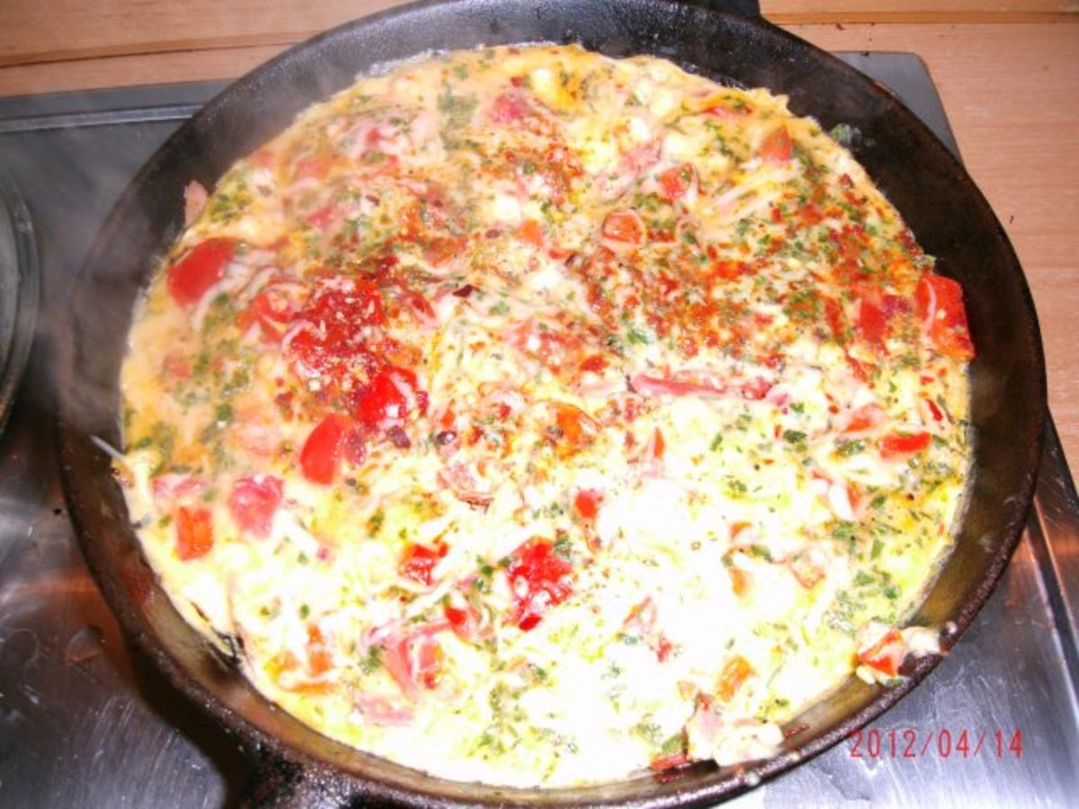 Rührei mit Paprika und Schinken - Rezept - kochbar.de
