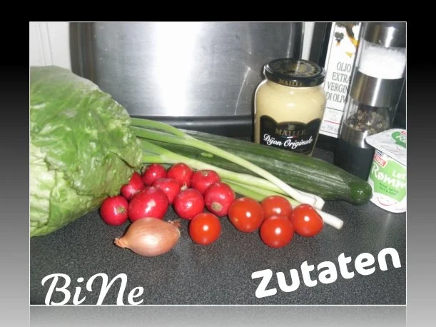 Rezept: BiNe` S FRUEHLINGSSALAT Bild Nr. 3 BiNe` S FRUEHLINGSSALAT - Rezept - Bild Nr. 3