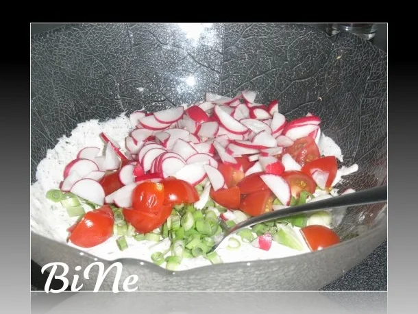 Rezept: BiNe` S FRUEHLINGSSALAT Bild Nr. 5 BiNe` S FRUEHLINGSSALAT - Rezept - Bild Nr. 5