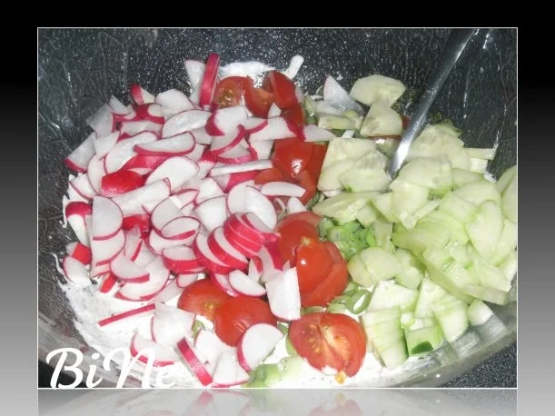 Rezept: BiNe` S FRUEHLINGSSALAT Bild Nr. 7 BiNe` S FRUEHLINGSSALAT - Rezept - Bild Nr. 7