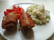 Putenröllchen mit Spargelrisotto - Rezept