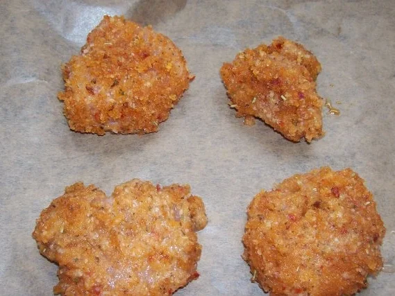 Rezept: Hähnchenbrustnuggets aus dem Ofen Bild Nr. 5 Hähnchenbrustnuggets aus dem Ofen - Rezept - Bild Nr. 5