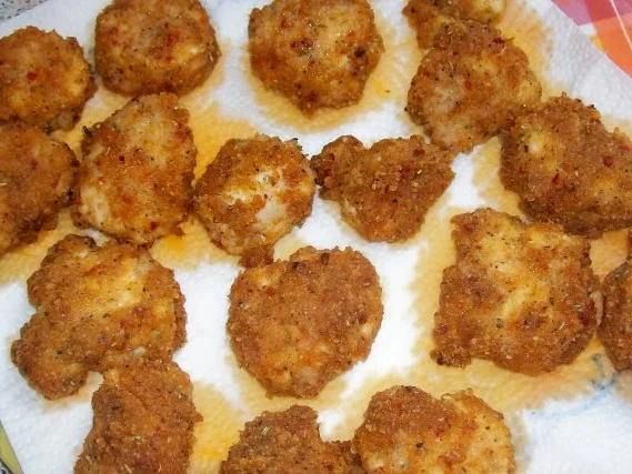 Rezept: Hähnchenbrustnuggets aus dem Ofen Bild Nr. 7 Hähnchenbrustnuggets aus dem Ofen - Rezept - Bild Nr. 7
