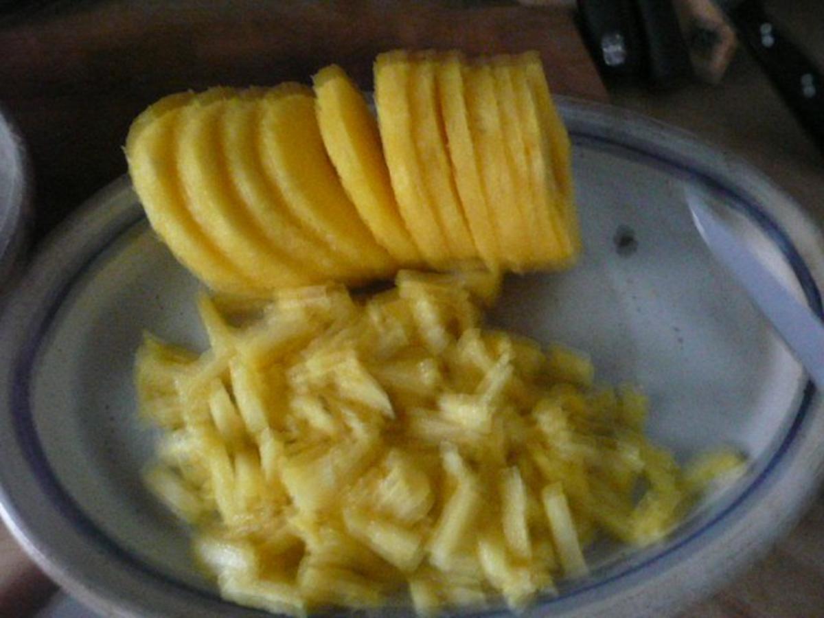 DESSERT / QUARKMOUSSE mit marinierten Ananas - Rezept - Bild Nr. 2