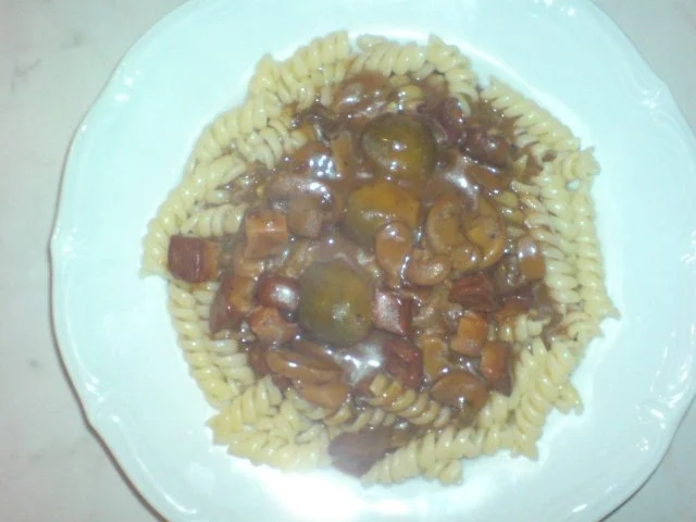 leberkäse-rosenkohl-geschnetzeltes nach jäger art - Rezept - Bild Nr. 6