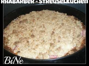 BiNe` S RHABARBER - STREUSELKUCHEN - Rezept