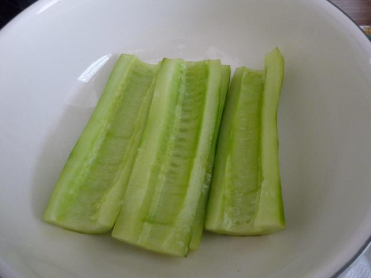 Salat : schneller Gurkensalat - Rezept - Bild Nr. 4