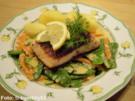 Lachsfilet auf Zuckerschoten - Rezept