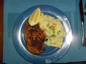 Knusperfilets mit Risotto und frischem Spargel - Rezept