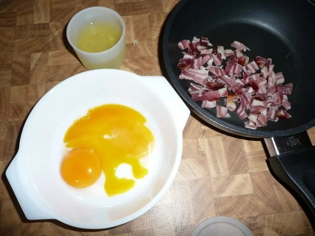 Schinkennudeln mit Haube ! - Rezept