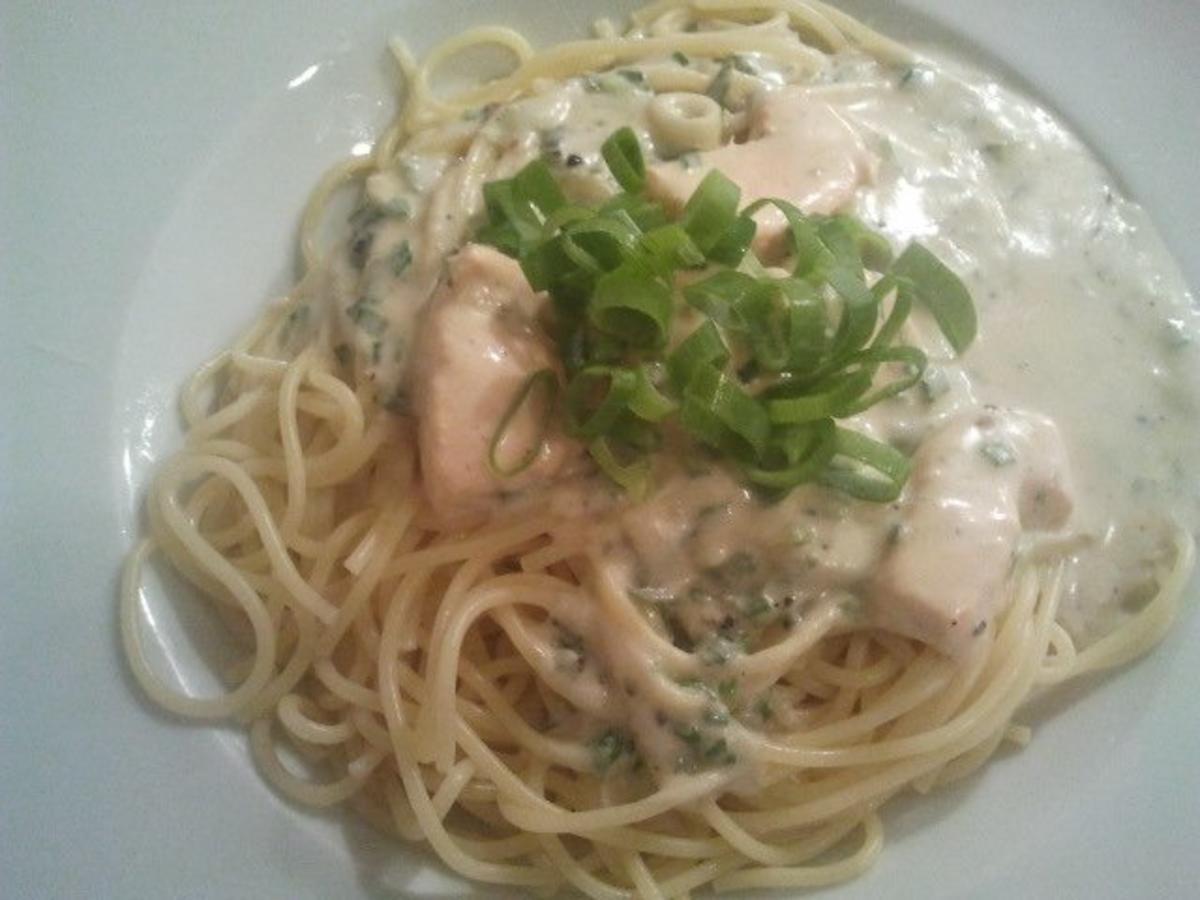 Bilder für Lachs Spaghetti - Rezept