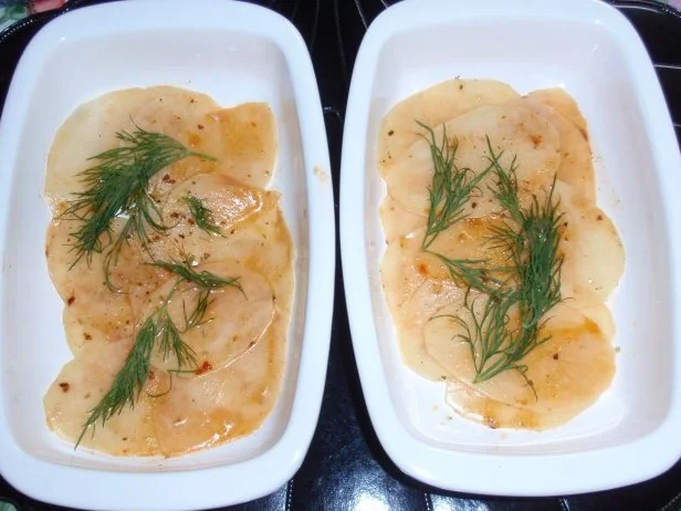 Rezept: Spargel-Lachs-Kartoffel-Gratin Bild Nr. 4 Spargel-Lachs-Kartoffel-Gratin - Rezept - Bild Nr. 4