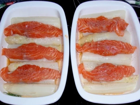 Rezept: Spargel-Lachs-Kartoffel-Gratin Bild Nr. 6 Spargel-Lachs-Kartoffel-Gratin - Rezept - Bild Nr. 6