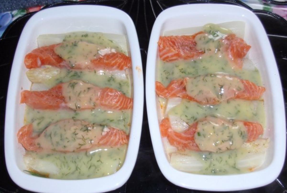 Spargel-Lachs-Kartoffel-Gratin - Rezept - Bild Nr. 7